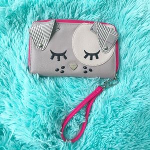 BETSEY JOHNSON Puppy Clutch Wallet Wristlet NWOT